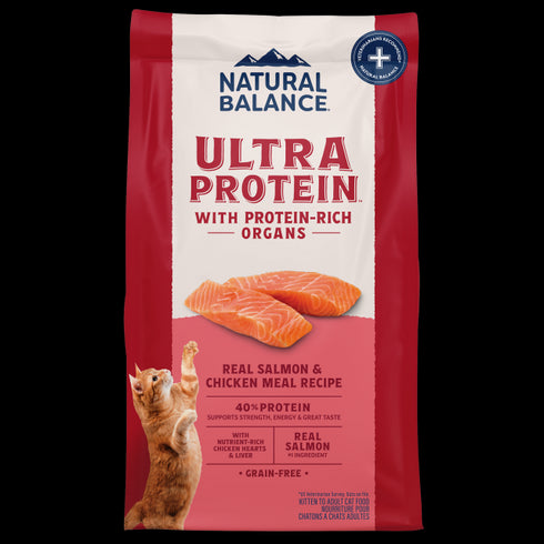 Natural Balance Ultra Protein Dry Cat Food - Salmon & Chicken Meal - 10lb Bag